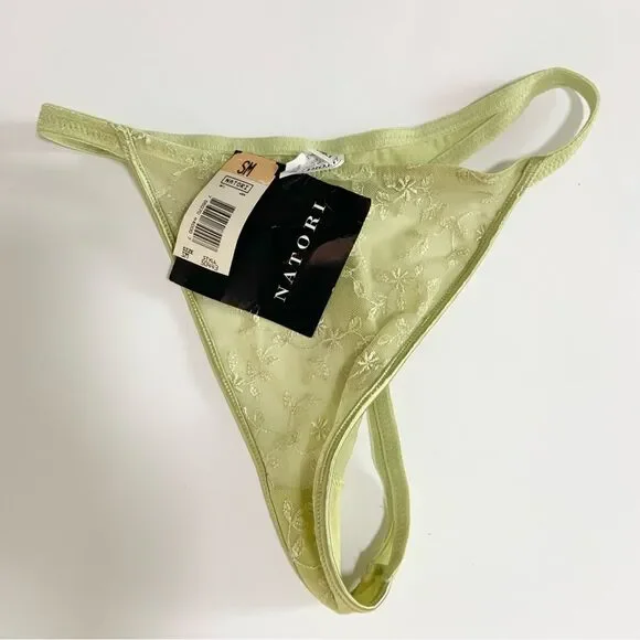 Vintage Lace Thong Panty Lot – Natori & Barely There New With Tags Y2K Lingerie - Picture 6 of 9